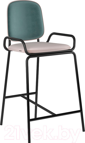 Изображение товара Стул барный Latitude Ror 2 Frame / RORBSCH2FRBKVLRGRNPK (черный/зеленый/розовый)