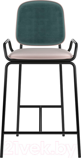Изображение товара Стул барный Latitude Ror 2 Frame / RORBSCH2FRBKVLRGRNPK (черный/зеленый/розовый)