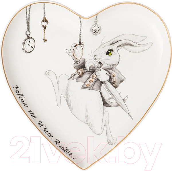 Изображение товара Тарелка закусочная (десертная) Lefard Wonderland. Сердце / 590-448