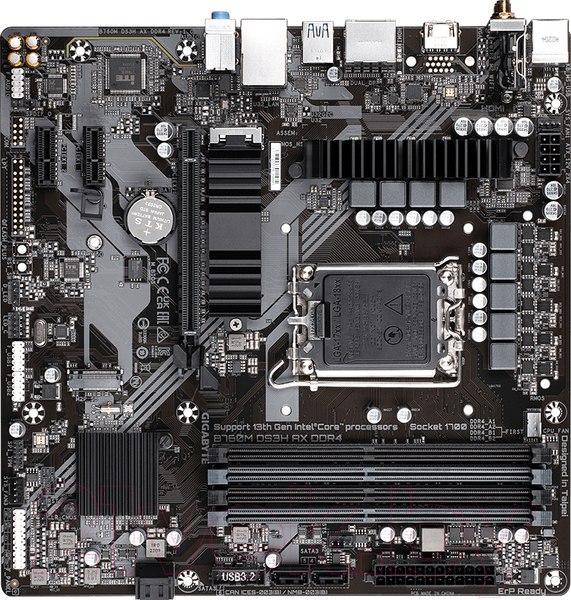 Изображение товара Материнская плата Gigabyte B760M DS3H AX DDR4