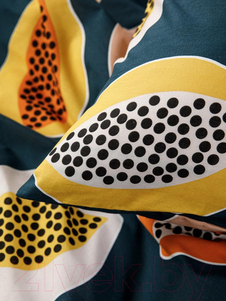 Изображение товара Комплект постельного белья Ночь нежна Папайя Стандарт 1.5сп 70x70 / 70946-1+70648-17