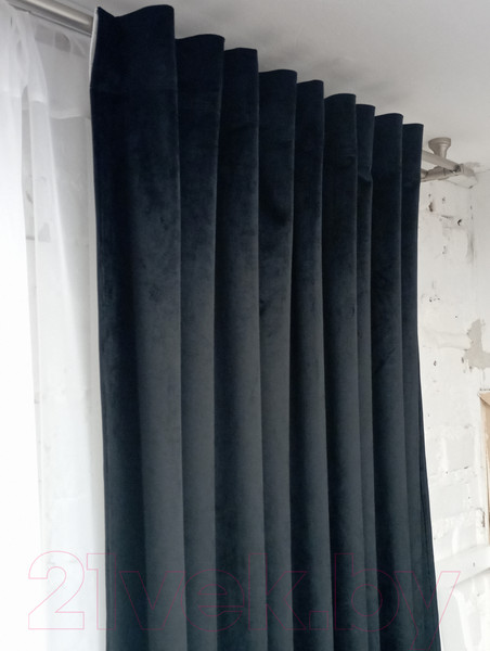 Изображение товара Комплект штор Модный текстиль 112MTBARHAT40 (260x250, 2шт, черный)