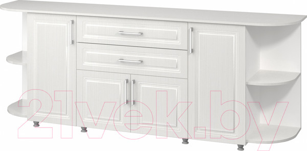 Изображение товара Тумба Премиум Валенсия №4 (белый/дуб шервуд)