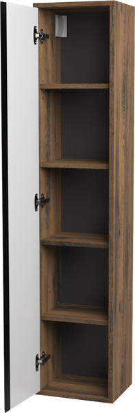 Изображение товара Шкаф-пенал для ванной ЗОВ Парма 150 / PP150LA0MWMC1B (аттик/белый матовый)