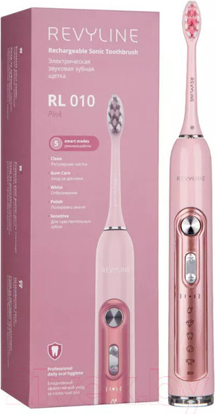Изображение товара Электрическая зубная щетка Revyline RL010 / 4660 (розовый)