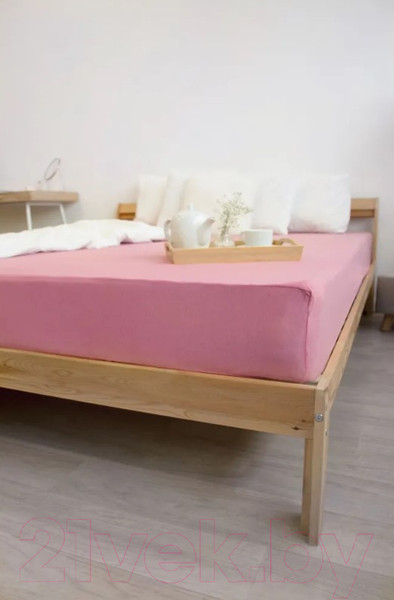 Изображение товара Простыня Casa Conforte 200x200x20 / 6183073 (пыльная роза)