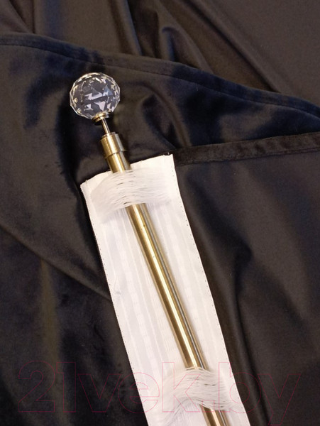 Изображение товара Штора Модный текстиль 112MTBARHAT40 (270x250, черный)