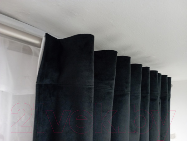 Изображение товара Комплект штор Модный текстиль 112MTBARHAT40 (270x250, 2шт, черный)