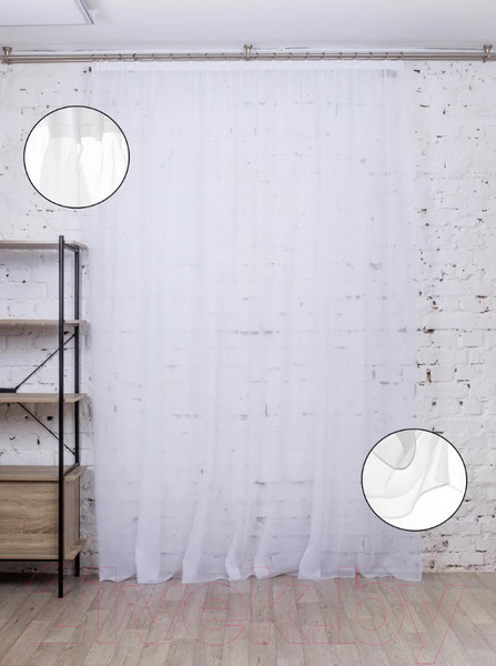 Изображение товара Гардина Модный текстиль 112MTWH3001 (270x300, белый)