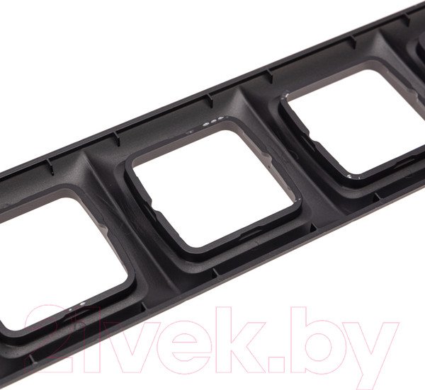 Изображение товара Рамка для выключателей и розеток Kranz KR-78-0349 (черный металлик)