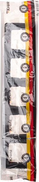 Изображение товара Рамка для выключателей и розеток Kranz KR-78-0349 (черный металлик)