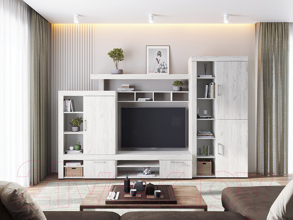 Изображение товара Шкаф Стендмебель Гранд ШК 4 (дуб крафт белый)