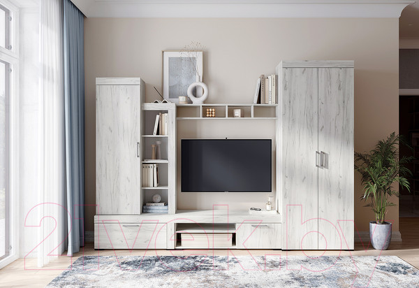 Изображение товара Шкаф Стендмебель Гранд ШК 5 (дуб крафт белый)