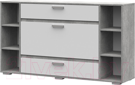 Изображение товара Комод Стендмебель Денвер КМ 02 (белый/ателье светлое)