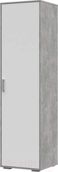 Изображение товара Шкаф-пенал Стендмебель Денвер ПН 01 (белый/ателье светлое)