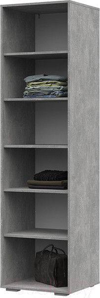 Изображение товара Шкаф-пенал Стендмебель Денвер ПН 01 (белый/ателье светлое)