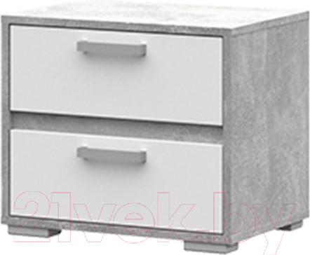 Изображение товара Прикроватная тумба Стендмебель Денвер ТБ 01 (белый/ателье светлое)
