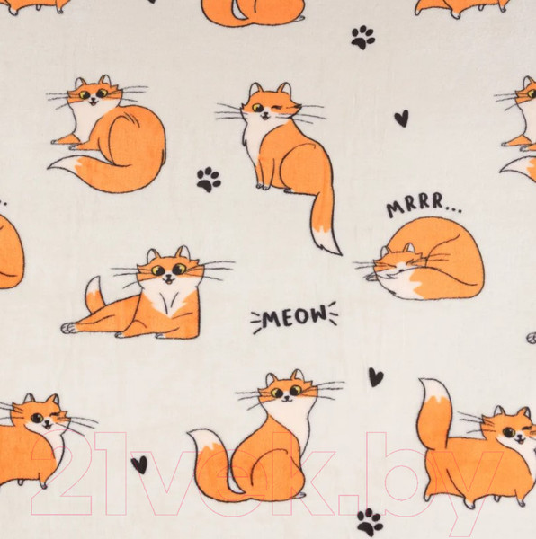 Изображение товара Плед Casa Conforte Festival Red Cat 150x200 / 6154697 (кремовый)