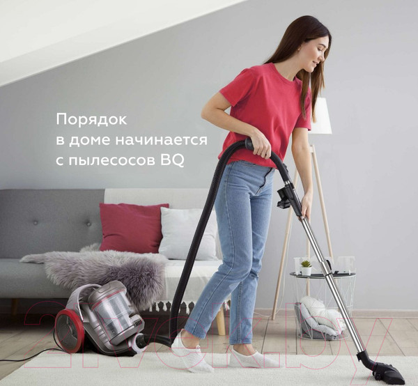 Изображение товара Пылесос BQ VC1607C (серый/голубой)