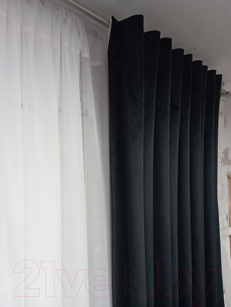 Изображение товара Штора Модный текстиль 112MTBARHAT40 (260x150, черный)