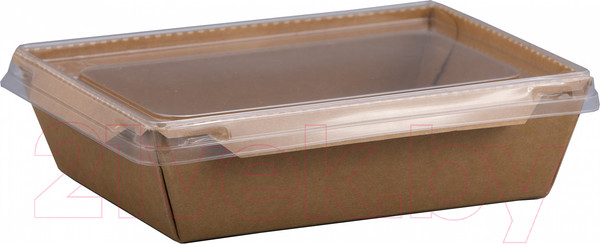 Изображение товара Набор одноразовых контейнеров Paperko С пластиковой крышкой конт500К (50шт)