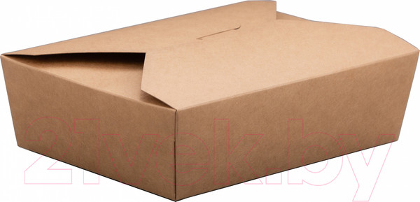 Изображение товара Набор коробок упаковочных для еды Paperko Четырехклапанный ланч1330 (50шт)