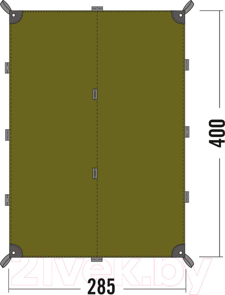 Изображение товара Тент Tatonka Tarp 4 / 2493.333 (светло-оливковый)