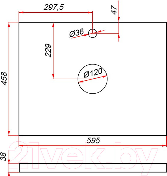 Изображение товара Тумба под умывальник ЗОВ Дион 60 / D60LWP0M9003MKV5-HPL38T (туя/белый матовый)