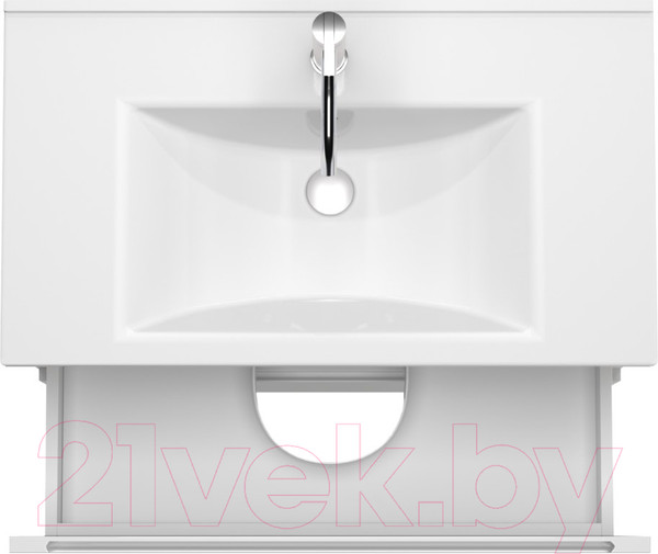 Изображение товара Тумба под умывальник ЗОВ Дион 80 / D80LWP0M9003MKV5-HPL38T (туя/белый матовый)