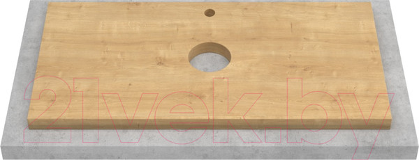 Изображение товара Тумба под умывальник ЗОВ Дион 80 / D80LWP0M9003MKV5-HPL38T (туя/белый матовый)