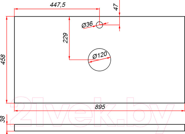 Изображение товара Тумба под умывальник ЗОВ Дион 90 / D90LWP0M9003MKV5-HPL38T (туя/белый матовый)