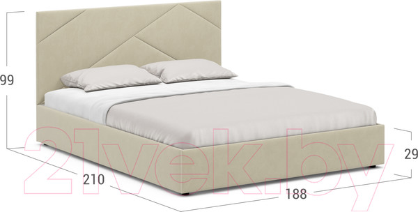 Изображение товара Двуспальная кровать Moon Family 1257 / К003985