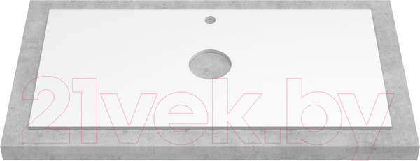 Изображение товара Тумба под умывальник ЗОВ Дион 90 / D90LHO0M9003GKV5-KP13W (белый глянец/дуб)