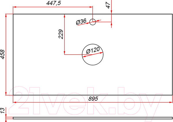 Изображение товара Тумба под умывальник ЗОВ Дион 90 / D90LHO0M9003GKV5-KP13W (белый глянец/дуб)