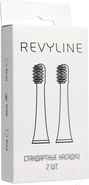 Изображение товара Набор насадок для зубной щетки Revyline RL 050 / 6592 (2шт, голубой)