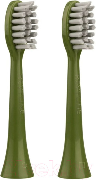 Изображение товара Набор насадок для зубной щетки Revyline RL 060 / 7252 (2шт, зеленый)