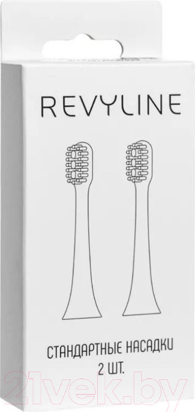 Изображение товара Набор насадок для зубной щетки Revyline RL 040 / 6550 (2шт, белый)