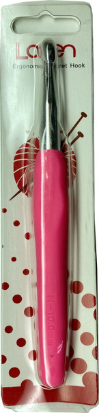 Изображение товара Крючок для вязания ХоббиБум С силиконовой ручкой d10.0мм