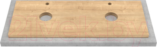 Изображение товара Тумба под умывальник ЗОВ Дион 120 / D120LAFM7015MKV5-HPL38T (туя/графит матовый)