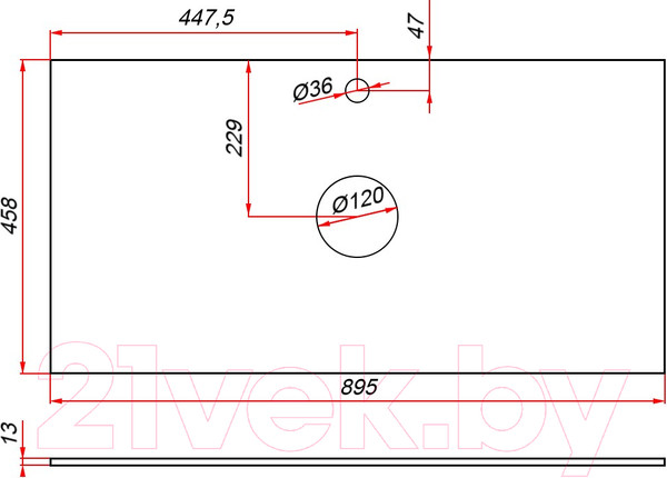 Изображение товара Тумба под умывальник ЗОВ Лира 90 / L90MW0MWGVG-KP13W (белый/белый глянец)