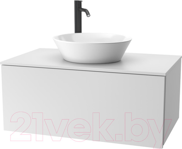 Изображение товара Тумба под умывальник ЗОВ Кито 70 / K70LW0MWMC-KP13W (белый/белый матовый)