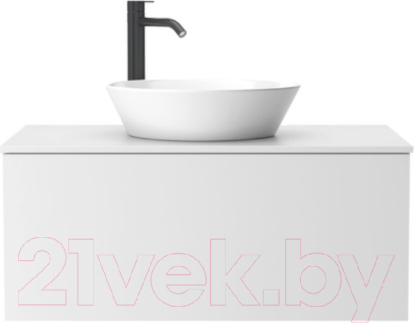 Изображение товара Тумба под умывальник ЗОВ Кито 60 / K60LA0MWMC-KP13W (аттик/белый матовый)