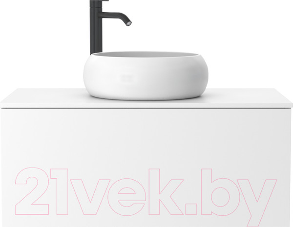 Изображение товара Тумба под умывальник ЗОВ Кито 90 / K90LA0MWMC-KP13W (аттик/белый матовый)