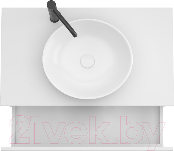Изображение товара Тумба под умывальник ЗОВ Кито-2 60 / 2K60LW0MWMC-KP13W (белый матовый)