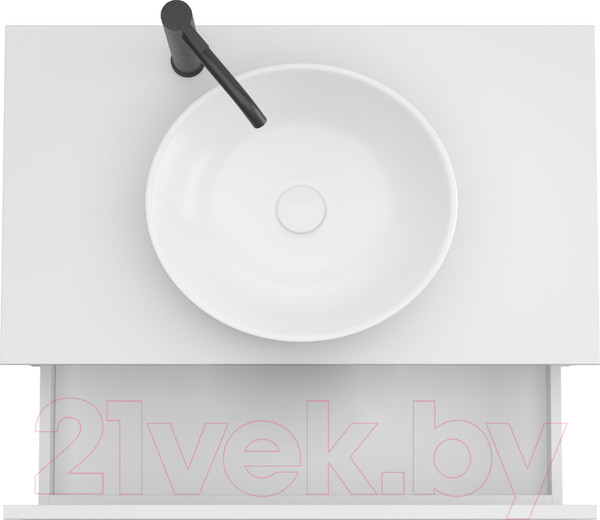 Изображение товара Тумба под умывальник ЗОВ Кито-2 70 / 2K70LA0MWMC-KP13W (аттик/белый матовый)