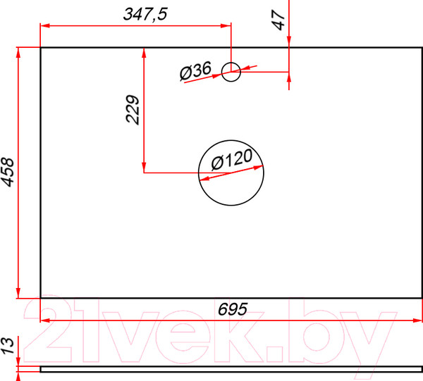 Изображение товара Тумба под умывальник ЗОВ Кито-2 70 / 2K70LW0MRMC-KP13W (белый/тростник)