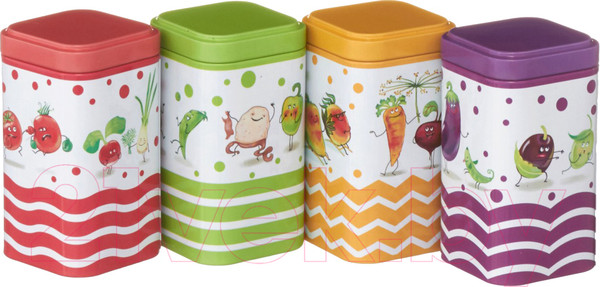 Изображение товара Набор емкостей для хранения Новый Аргумент Веселые овощи / П50x50h80v024-01458