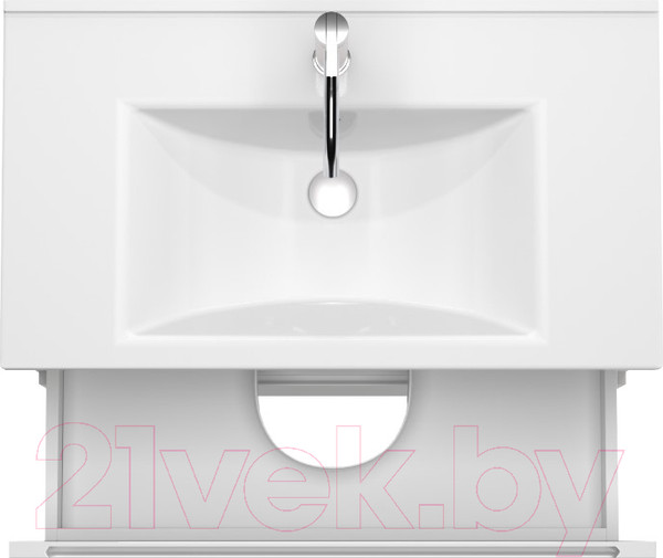 Изображение товара Тумба с умывальником ЗОВ Дион 70 / D70LWP0M9003MKV5-OL70 (белый матовый)