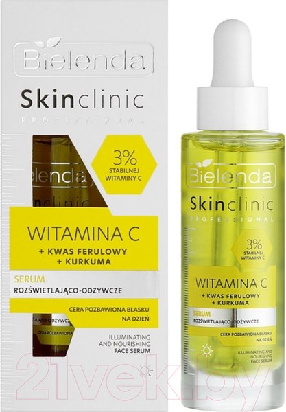 Изображение товара Сыворотка для лица Bielenda Skin Clinic Professional Witamina C Осветляющая и питательная (30мл)