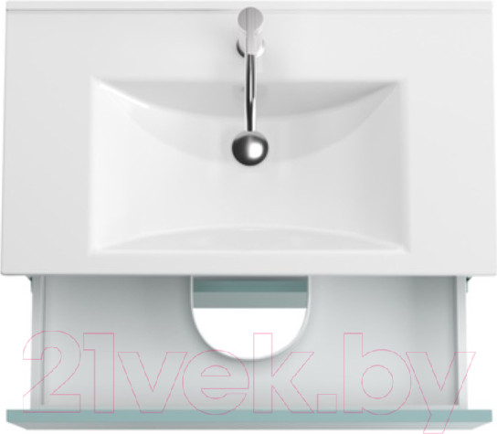 Изображение товара Тумба с умывальником ЗОВ Лира 80 / L80MW0MAGVA-OL80 (адриатик)